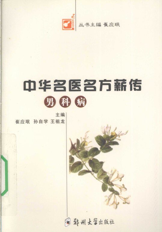 中华名医名方薪传  男科病 封面