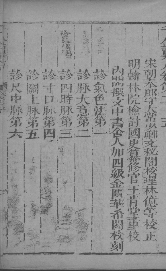 千金翼方  卷25、卷26 封面