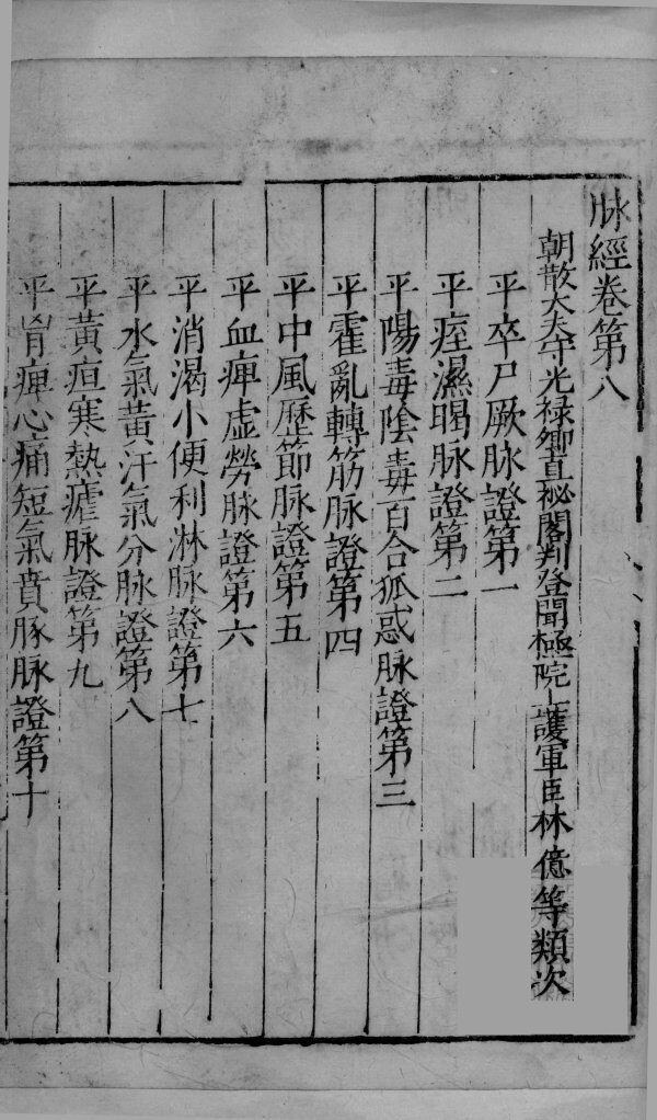 脉经  卷8-9 封面