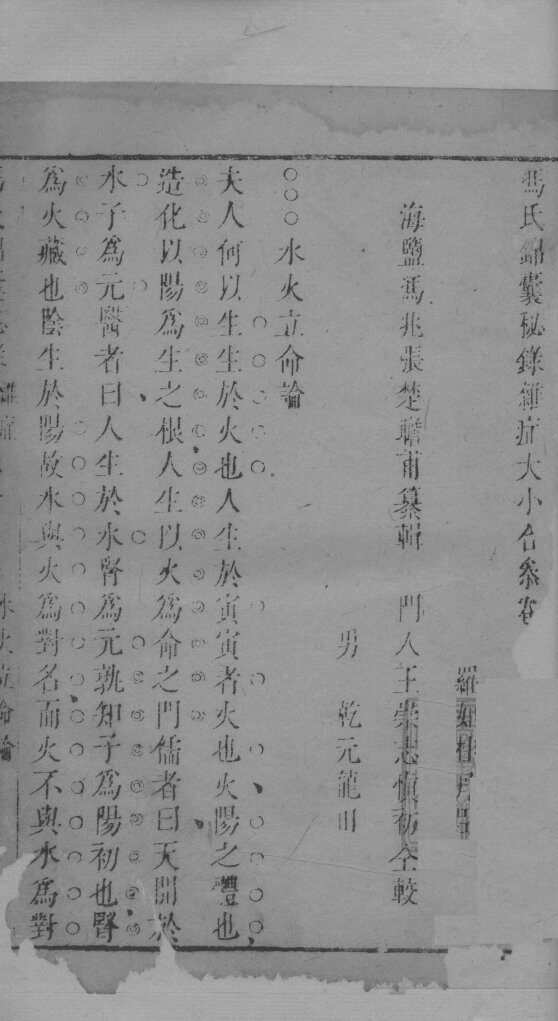 冯氏锦囊秘录杂症大小合叅  卷1 封面
