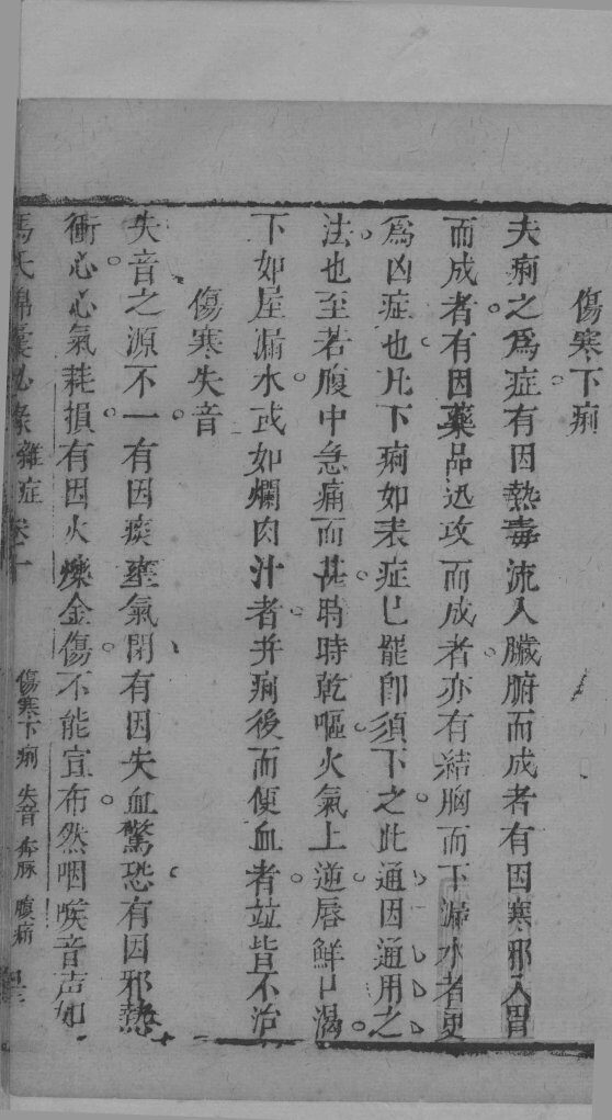 冯氏锦囊秘录杂症大小合叅  卷10  2 封面