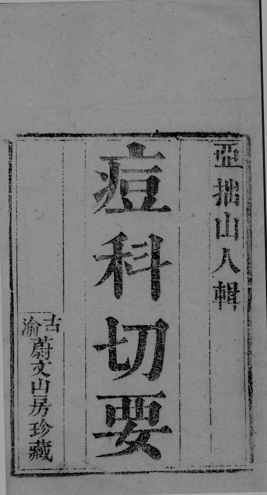 痘科切要 封面