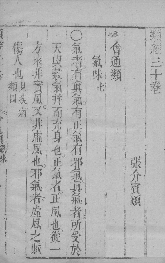 张氏类经 卷30 封面