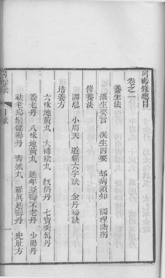 同寿录  卷2 封面