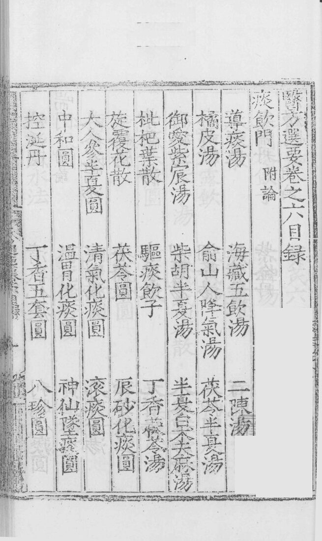 医方选要  卷6 封面