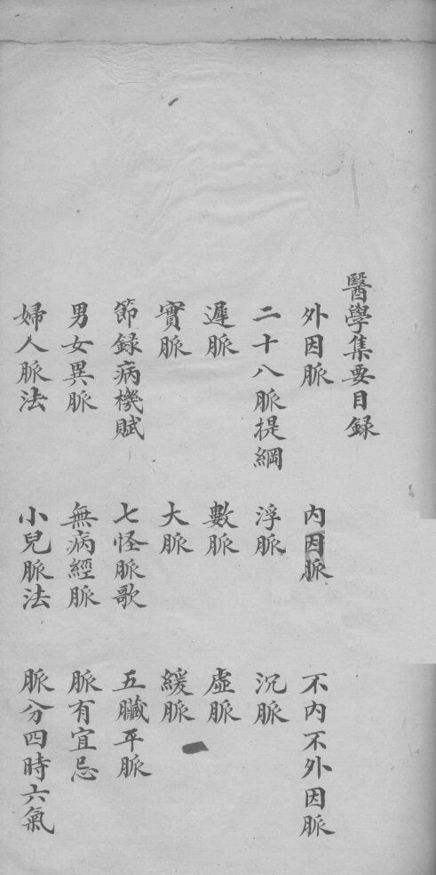 医学集要  1 封面
