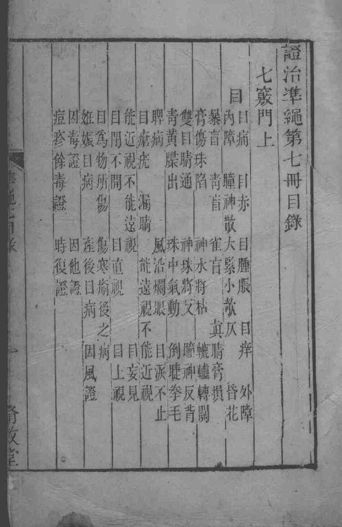 六科证治准绳  7 封面