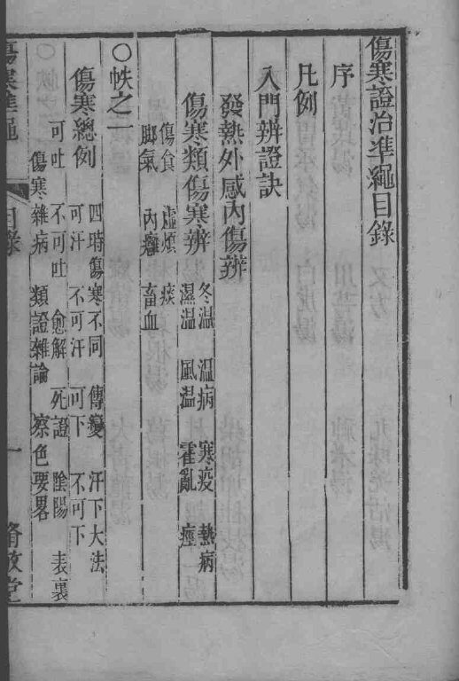 六科证治准绳——伤寒准绳  4 封面