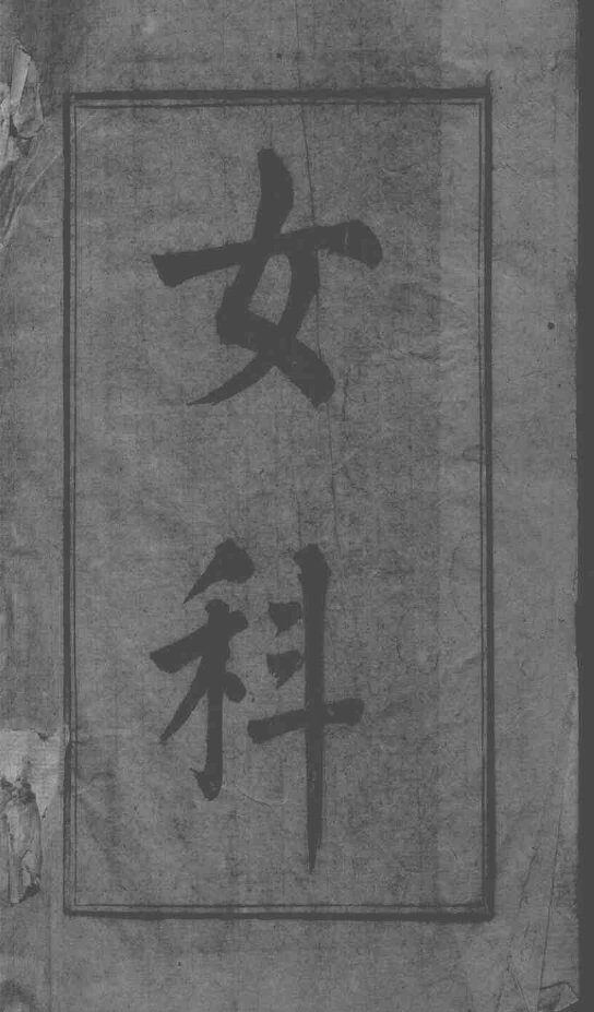 六科证治准绳  女科准绳  1 封面
