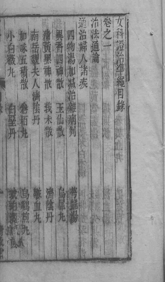六科证治准绳——女科准绳  卷1 封面