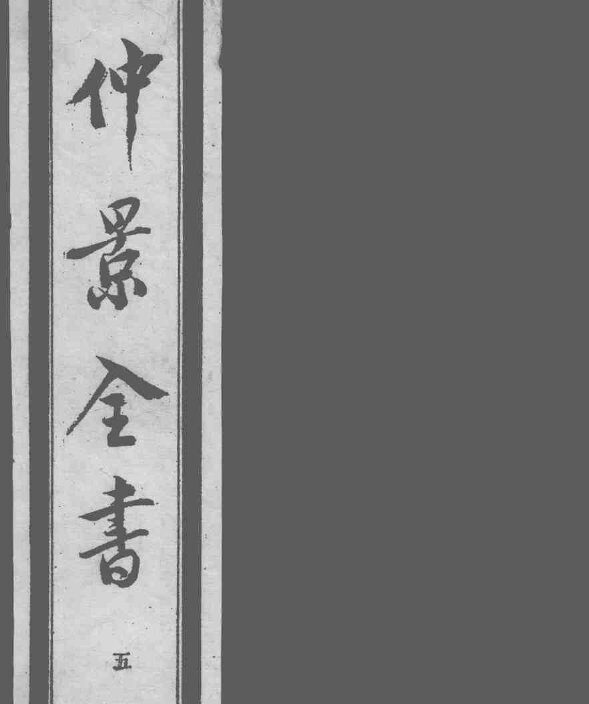 仲景全书  5 封面