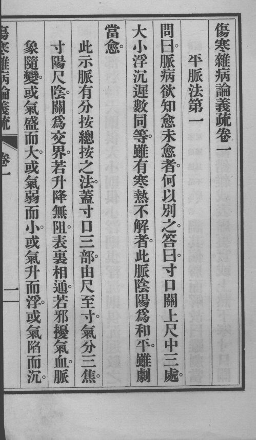 伤寒杂病论义疏  卷1 封面