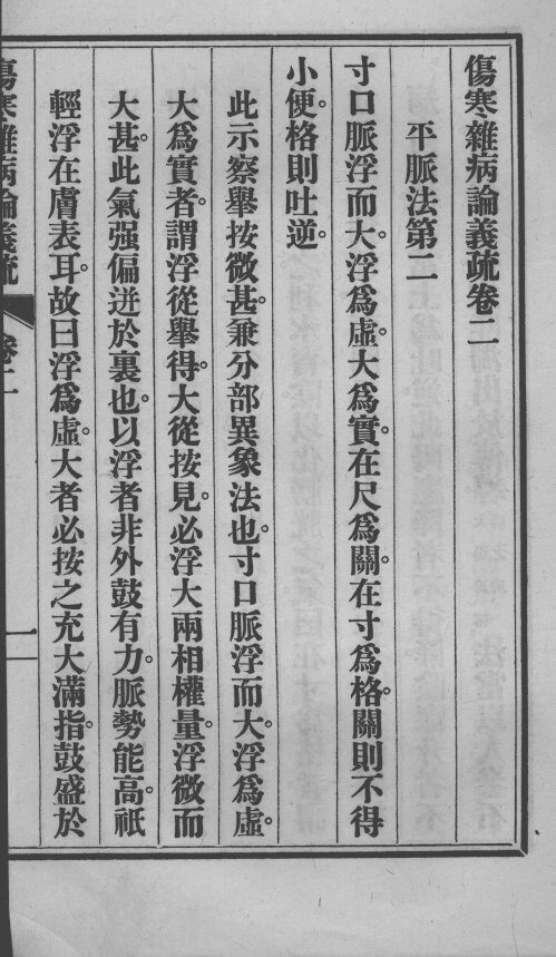 伤寒杂病论义疏  卷2 封面
