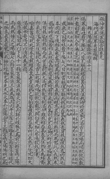 百大名家合注伤寒论  卷9 封面