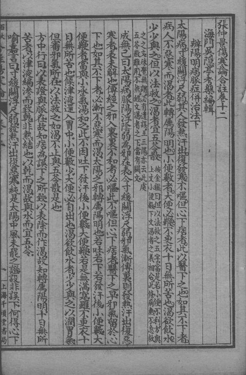 百大名家合注伤寒论  卷12-13 封面