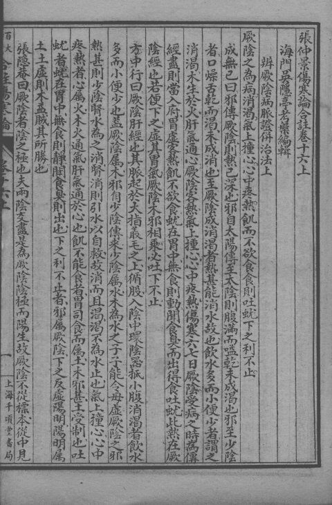 百大名家合注伤寒论  卷16  上下 封面