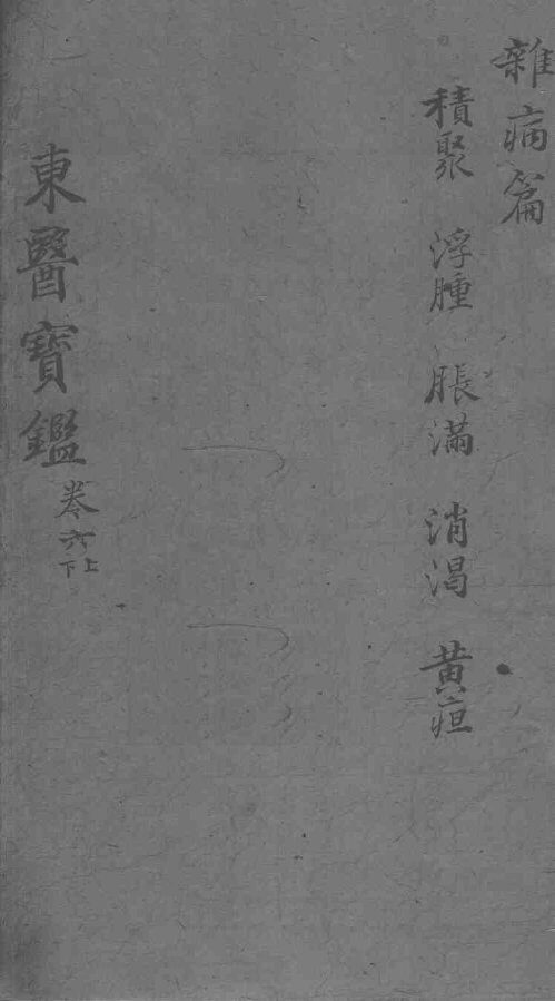 东医宝鉴  杂病篇  卷6  上下 封面