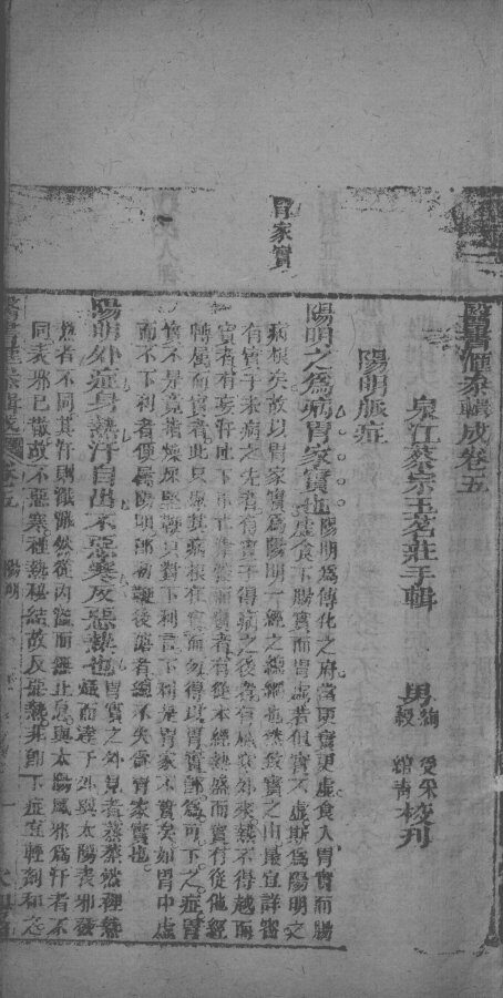 医书汇参辑成  卷5-6 封面