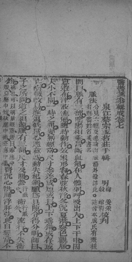 医书汇参辑成  卷7-8 封面