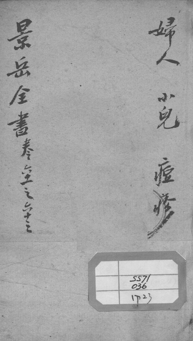 景岳全书  卷61-63 封面