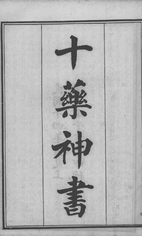 六醴斋医书十种  十药神书  上下 封面