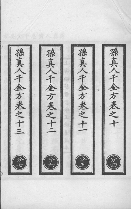 正统道藏本医书  孙真人备急千金要方  5 封面
