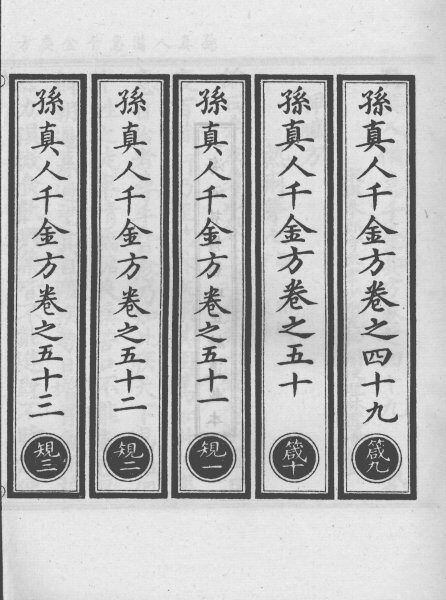 正统道藏本医书  孙真人备急千金要方  14 封面