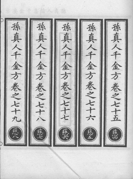 正统道藏本医书  孙真人备急千金要方  21 封面