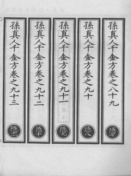 正统道藏本医书  孙真人备急千金要方  24 封面