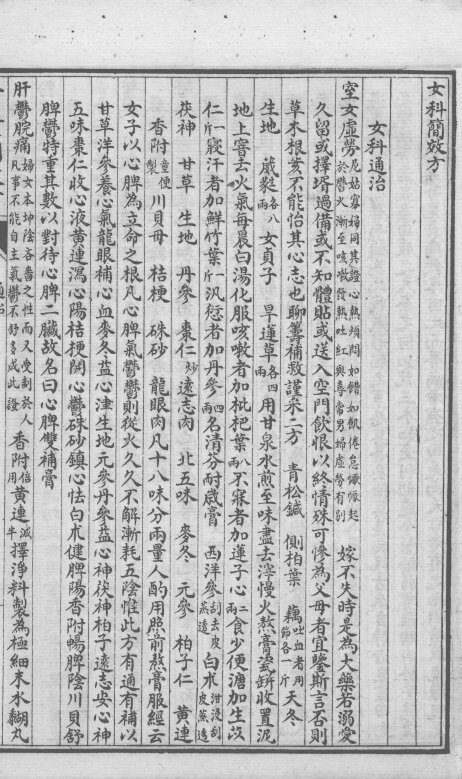 陈修园医书六十种  女科简效方 封面
