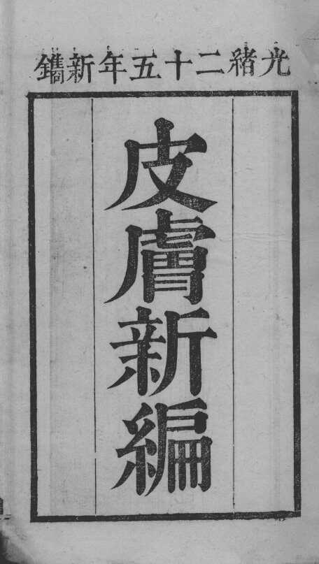 中西医书八种合刻  皮？新编 封面
