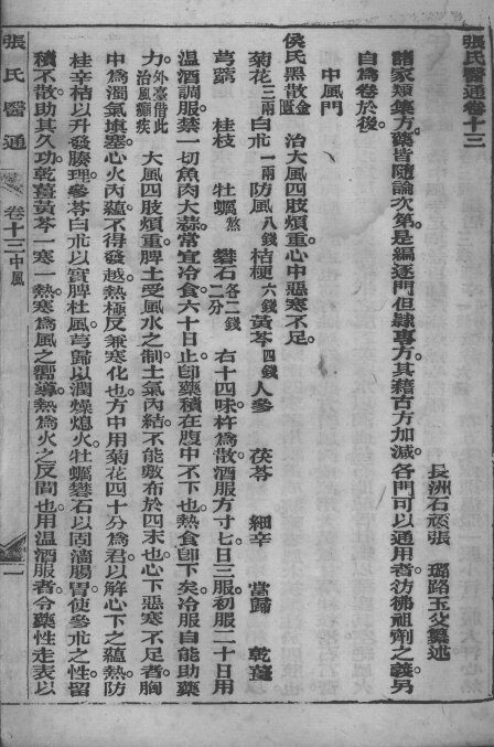 张氏医通  卷13-14 封面