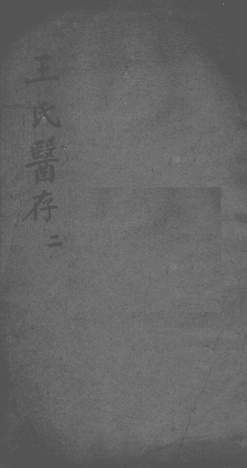 王氏医存  2 封面