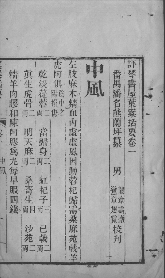 叶案括要 封面