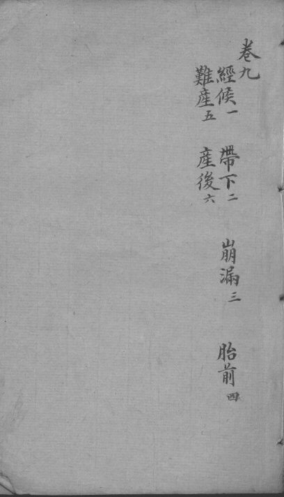明医指掌  卷9 封面