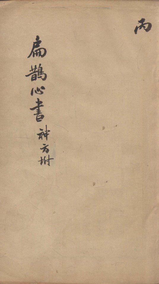 扁鹊心书  丙 封面