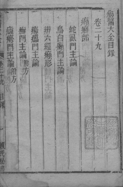 疡医大全  卷29 封面