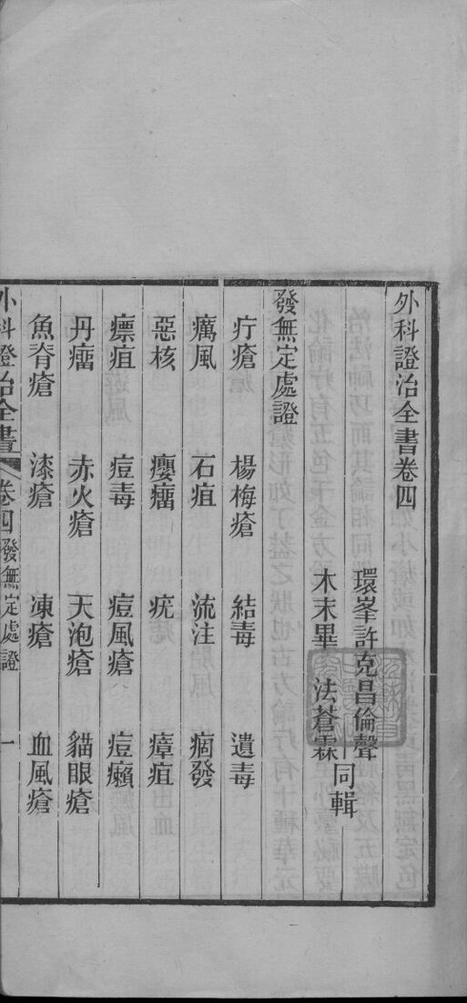 外科证治全书  卷4 封面