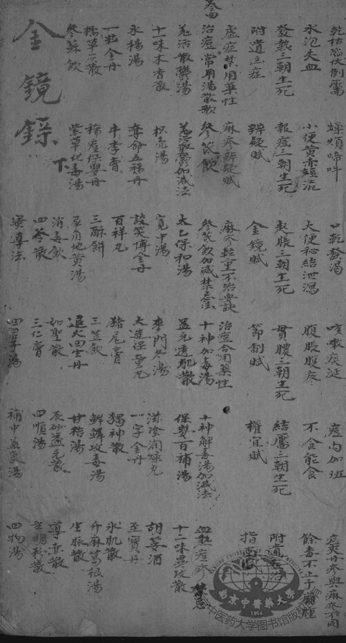 增补痘疹金镜录  下 封面