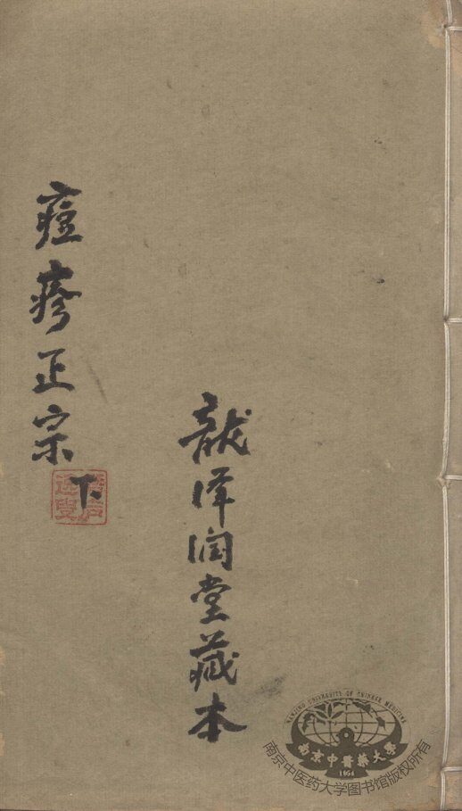 痘疹正宗  下 封面