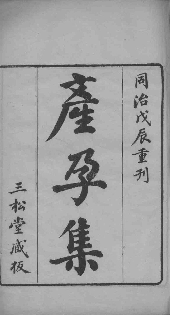 产孕集 封面