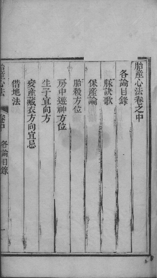胎产心法（附经验杂方）  3 封面