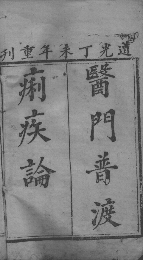 痢疾论 封面