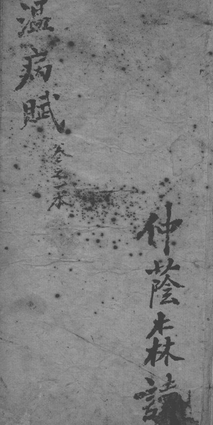 温病赋 封面