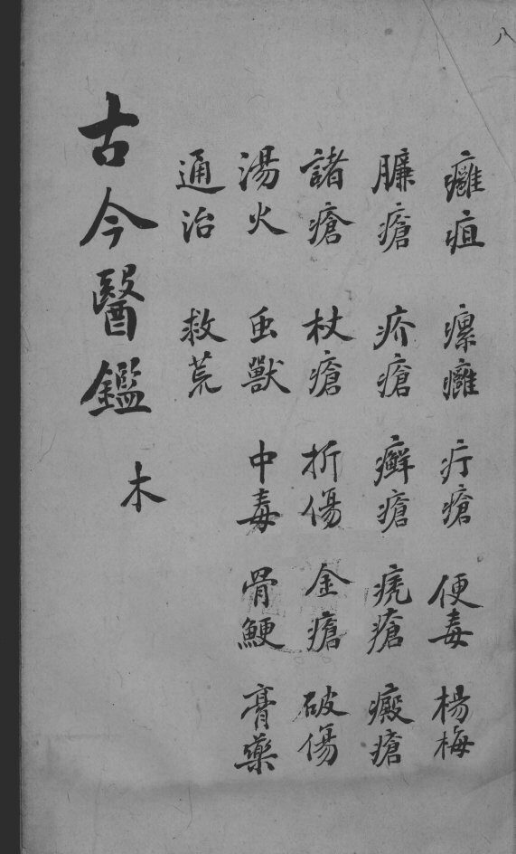 古今医鉴  卷8 封面