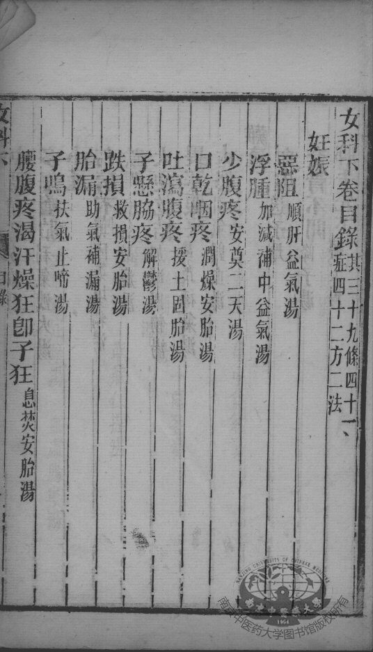 傅青主男女科  妇科  下 封面