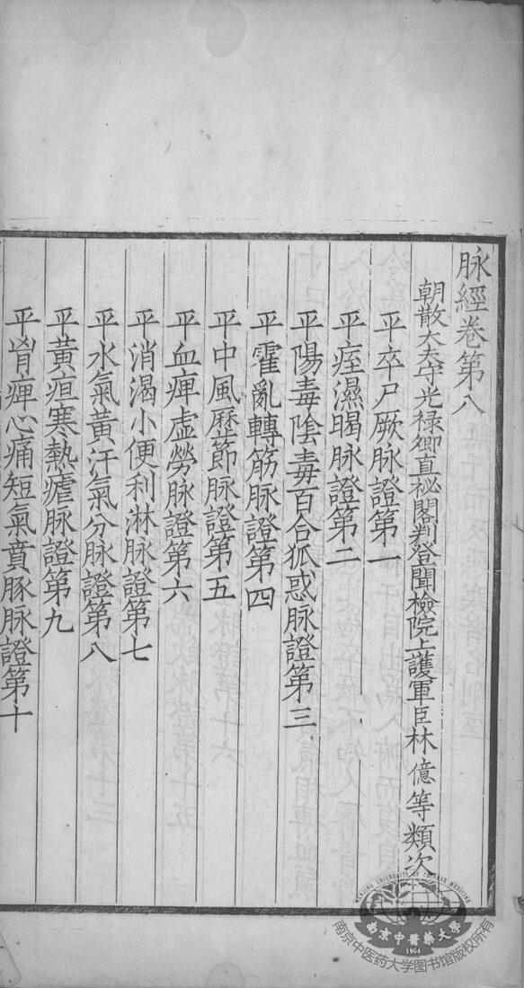 脉经  卷8-10 封面