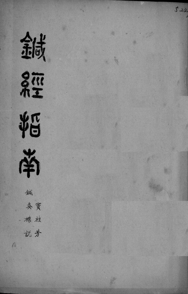 针经指南（附针灸杂说） 封面