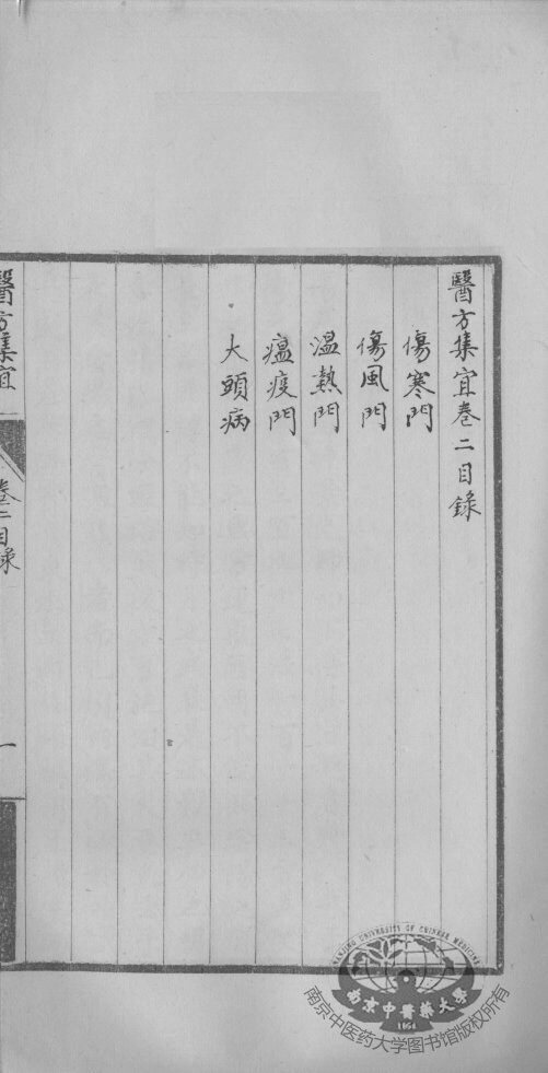 医方集宜  卷2 封面