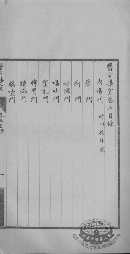 医方集宜  卷3 封面